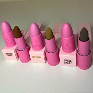 3 Jeffree Star Velvet Trap Lipsticks Bundle Choc. Fondue Unphazed & Grave Digger